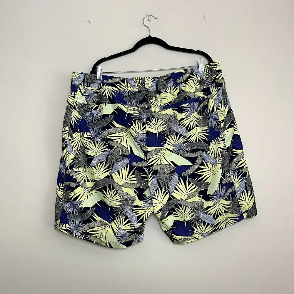 Duluth‎ Mens Lined Mesh Palm Pull On Ruched Waist Swim trunks Sz 2XL